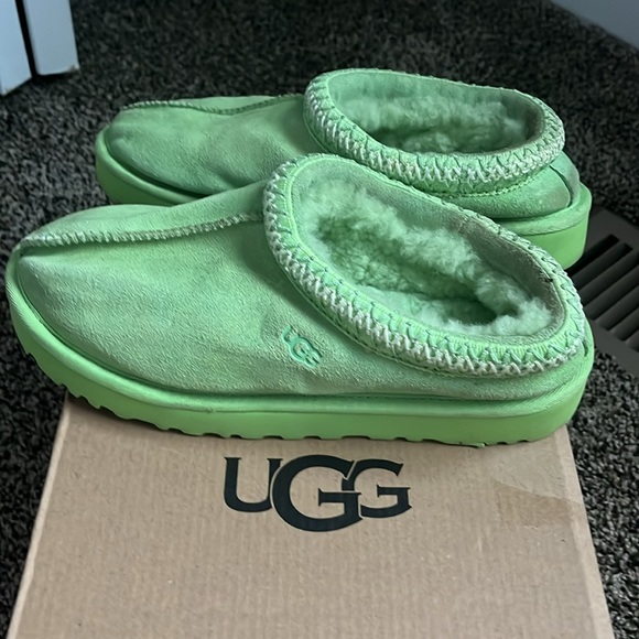 UGG Shoes Ugg Lime Green Tasman Slipper Worn Poshmark